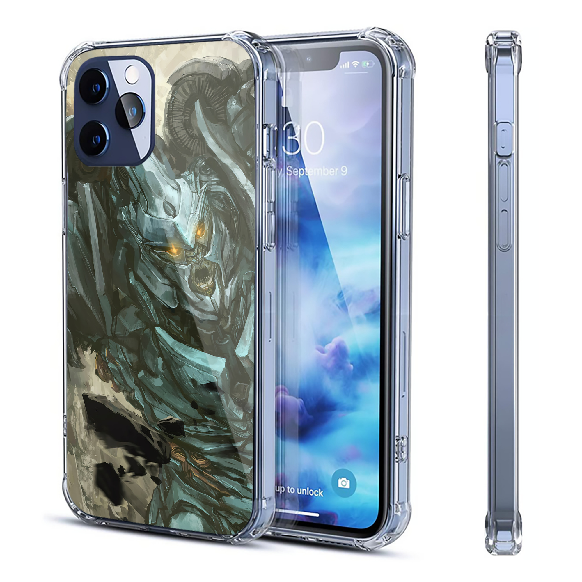 （画像用） Transformers トランスフォーマー 【iPhone 12シリーズ対応】透明スマホケース（クリアソフトケース）